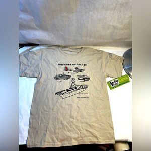 Machines of WWII - YM - Tan tshirt - NWT - Know Wear Kids